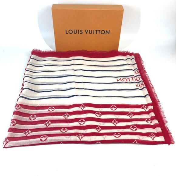 LOUIS VUITTON M76193 LV Escal Etol-Pareo Summer Stripe Width Stole/Shawl - Picture 3 of 10